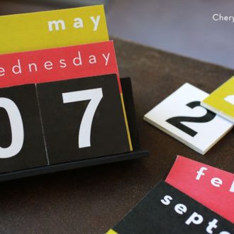 This perpetual DIY desktop calendar is easy to make and meant to last