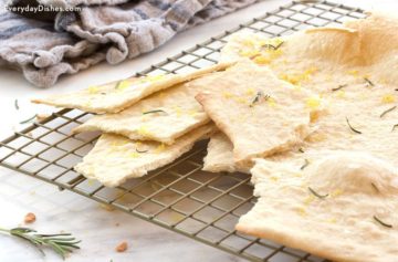 Lemon Rosemary Crispy Flatbread Recipe