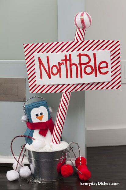 DIY decorative door stop — North Pole penguin