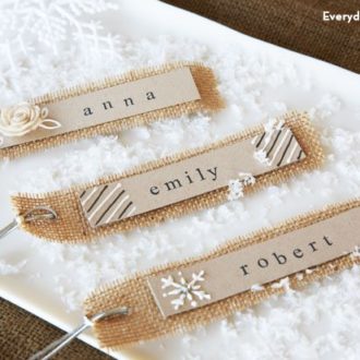 DIY burlap gift tags add a personal touch to your gifts
