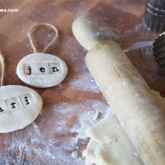 Spruce up your gifts this holiday with simple DIY salt dough gift tags.