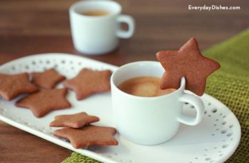 Star-shaped gingerbread cookie recipe with candied ginger