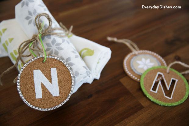 Personalize your presents with DIY cork coaster gift tags