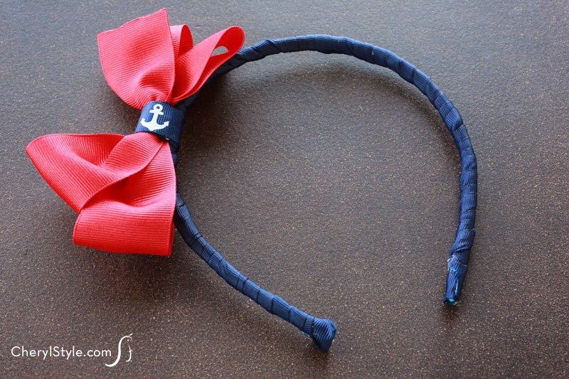 Easy and inexpensive DIY ribbon wrapped headbands