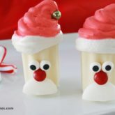 No-bake mini santa desserts are a fun and easy Christmas party snack
