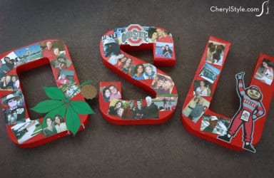 Photo collage letters
