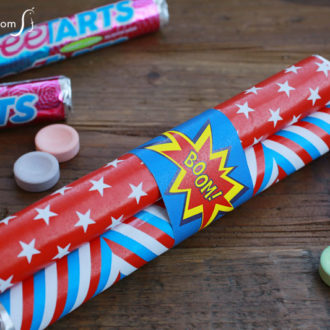 DIY candy firecrackers – fun party favors for the 4th of July.