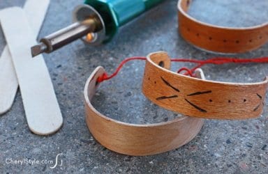 Inexpensive craft stick bracelets