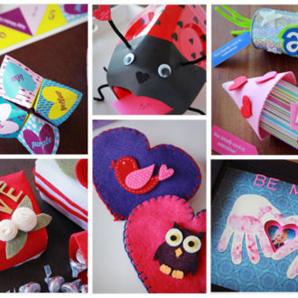 6 easy & inexpensive #ValentinesDay #FamilyCrafts | instructions and free #printables on CherylStyle.com