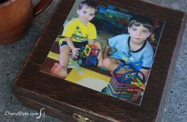 5-step decoupage keepsake box
