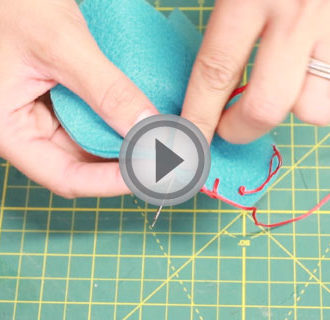 How to sew a blanket stitch for easy craft projects