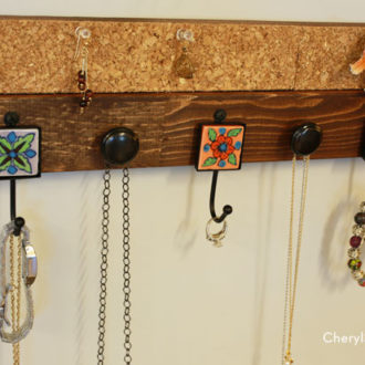 A DIT hanging jewelry organizer that only looks expensive