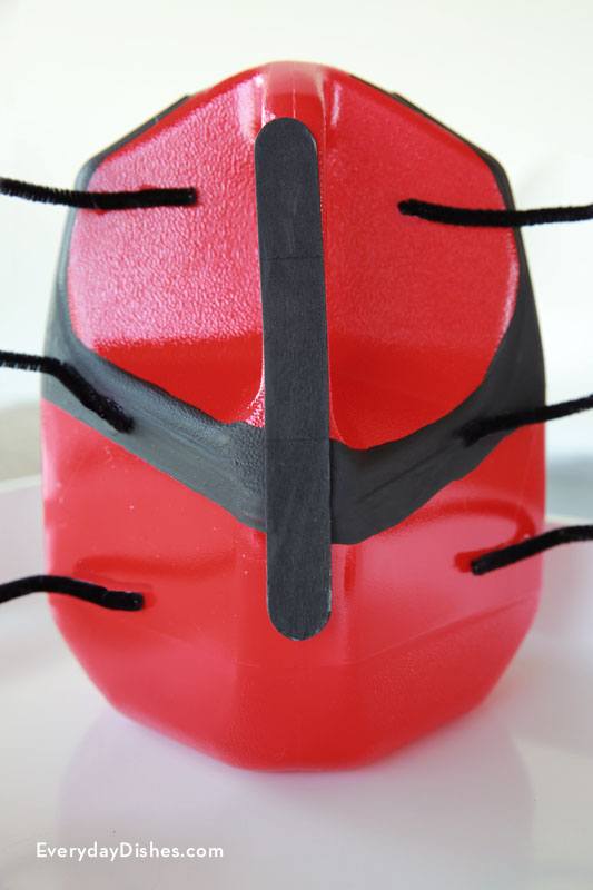 DIY ladybug and dog milk jug valentine card boxes