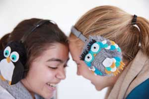 DIY animal earmuffs | free #templates and instructions on everydaydishes.com