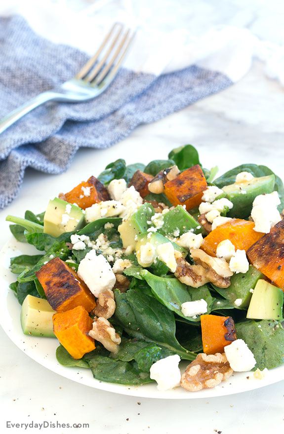 Spinach and Butternut Squash Salad Recipe