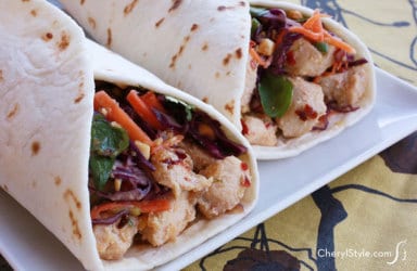 #Thai chicken #tacos bring a yummy new flavor to the usual wrap | recipe on CherylStyle.com