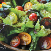 Refreshingly crisp bibb lettuce salad with sweet grape tomatoes.