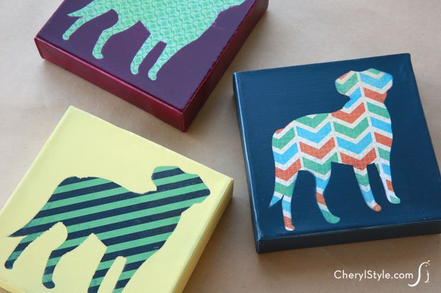How to make a DIY pet art print on canvas using your pet’s photo