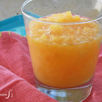 Break out the blender! This frozen fuzzy navel is a must-make!