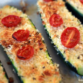A batch of delicious, Italian style baked zucchini.