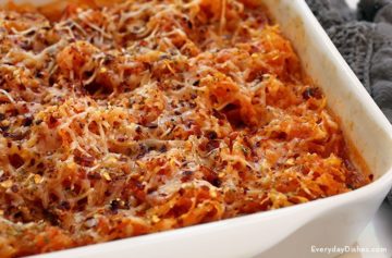 Spaghetti squash casserole recipe