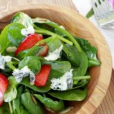 Strawberry spinach salad with lemon ginger vinaigrette recipe