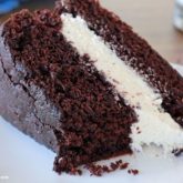 A delicious slice of whoopie pie cake