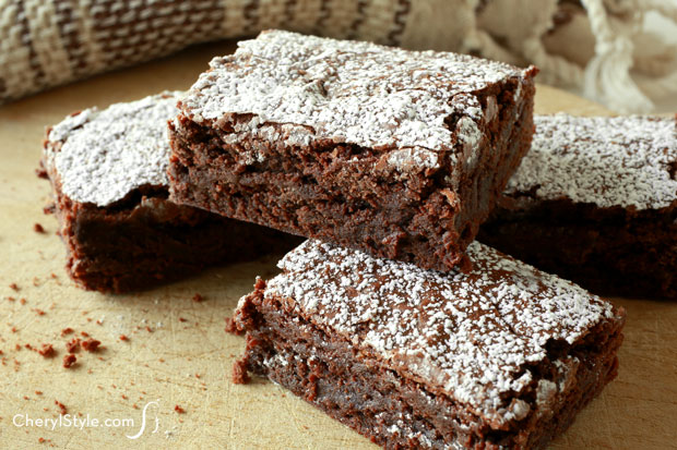 Quick and easy chewy chocolate brownies recipe