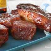 A plate of easy and delicious country style BBQ pork ribs.