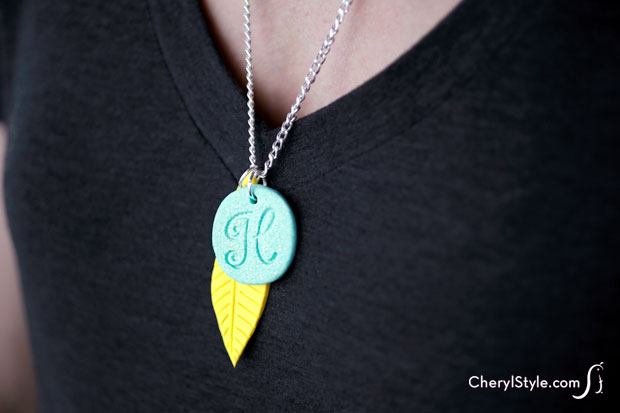 DIY polymer clay jewelry made easy with stamped designs