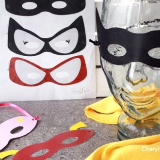 Some cute and easy printable superhero masks that kids will love!