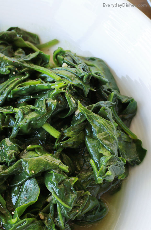 Easy sautéed spinach recipe