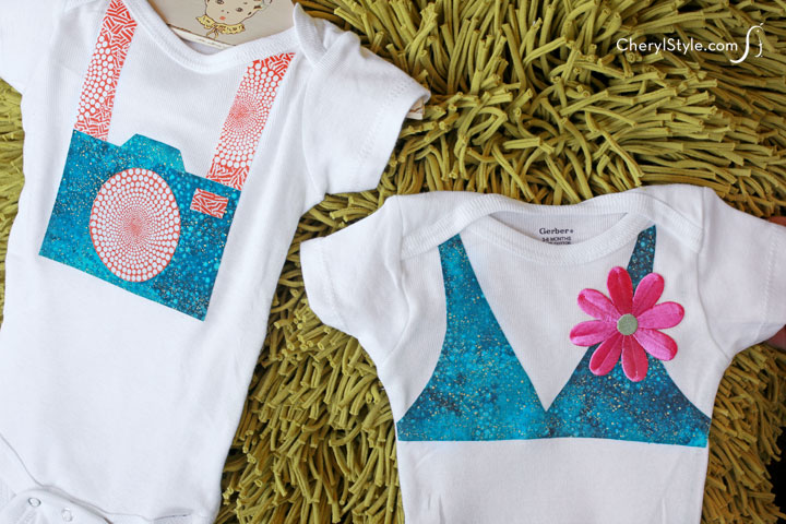 No sewing skills required for these printable onesie iron-on patterns