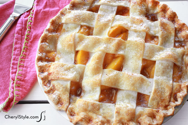 A perfect homemade peach pie for a tasty summer treat!