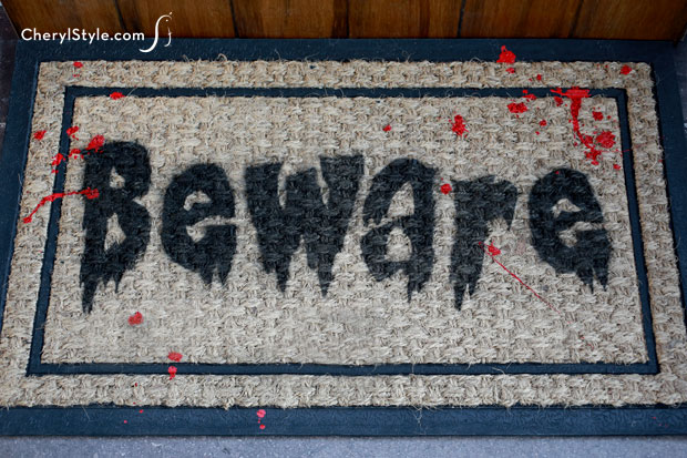 Halloween Doormat Instructions