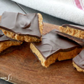 Buckeye bark that's broken into pieces — chocolate and peanut butter don’t get any better than this!