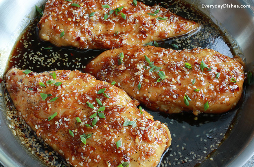 One Pan Fresh Sesame Ginger Chicken Recipe