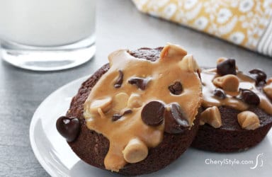 Peanut butter cup brownies—the perfect individual-sized treat!