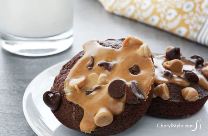 Peanut butter cup brownies—the perfect individual-sized treat!
