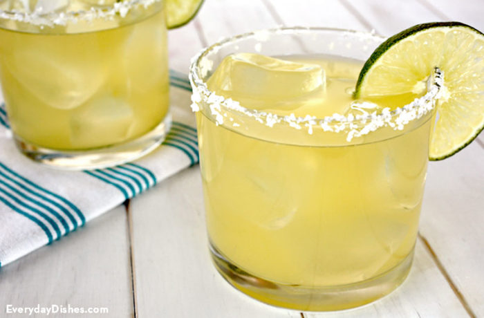 Two glasses of the best margarita ever.
