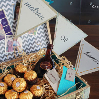 DIY bridesmaid box for your girls on your special day.