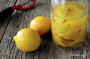 Homemade lemon extract