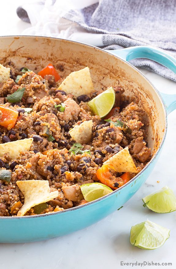 One Pan Mexican Chicken Quinoa Recipe