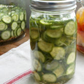 Homemade, easy sweet and sour refrigerator pickles.