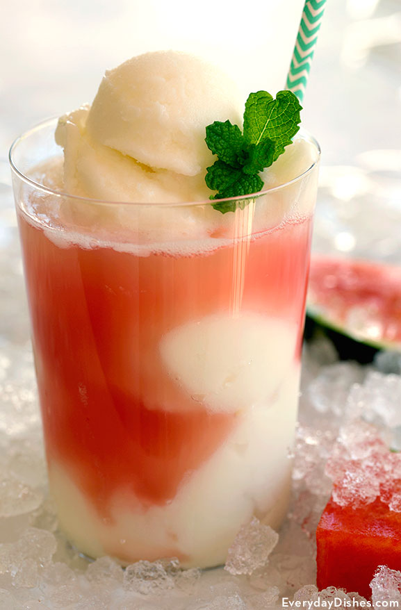 Watermelon cooler cocktail recipe