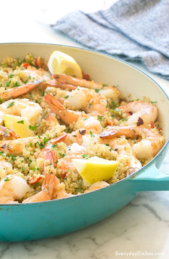 Garlic Butter Shrimp and Quinoa Recipe