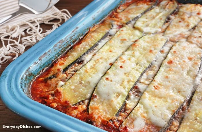 Vegetarian zucchini lasagna recipe
