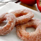 Some homemade and delicious cinnamon apple rings make a great snack or dessert!