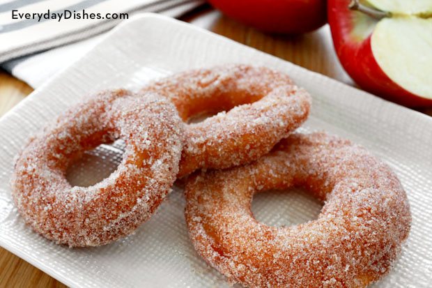 Some homemade and delicious cinnamon apple rings make a great snack or dessert!