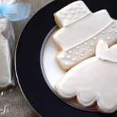 Iced bridal shower cookies, a cute decorative dessert.